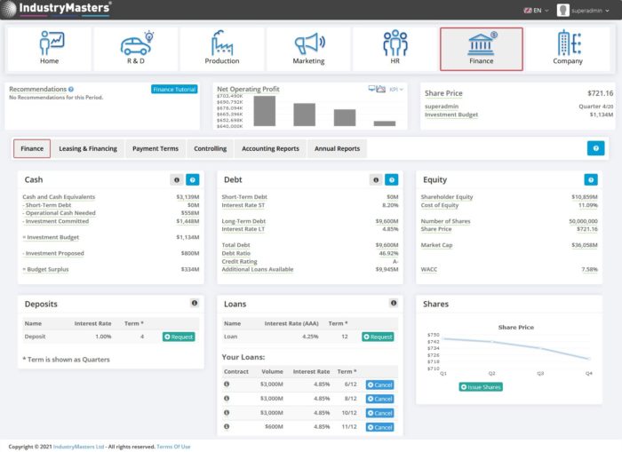 Finance Management Simulation