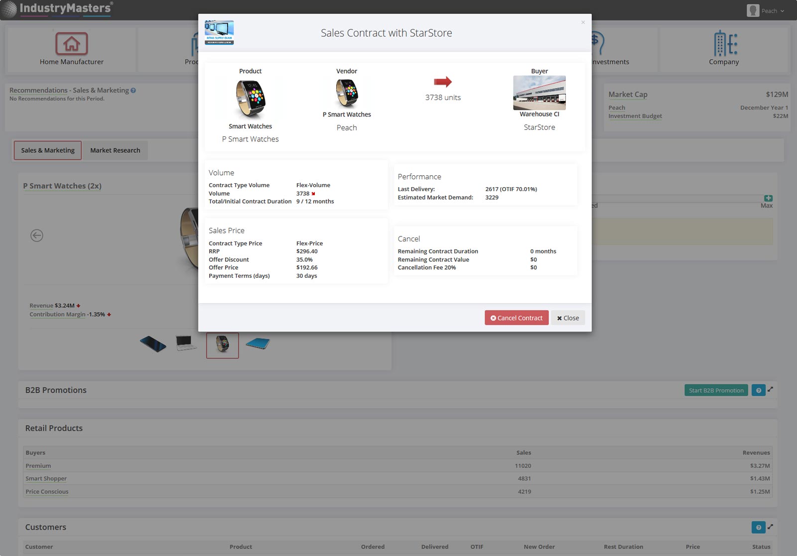 Supply Chain Simulation Contracts