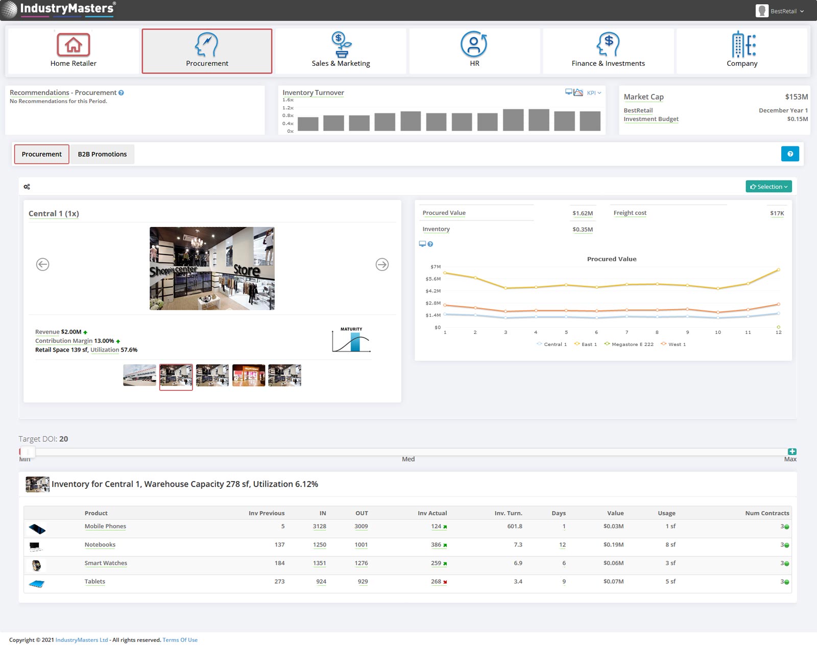 Supply Chain Simulation Procurement