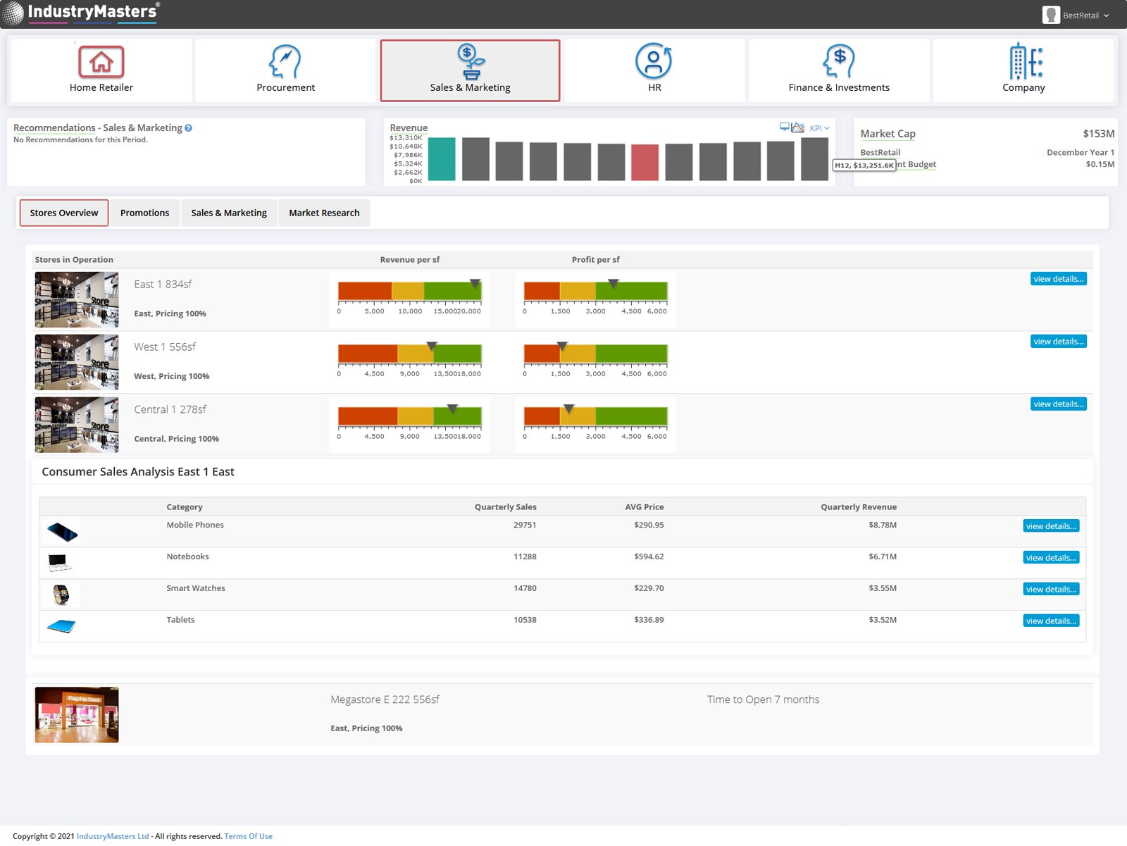 Supply Chain Simulation Stores